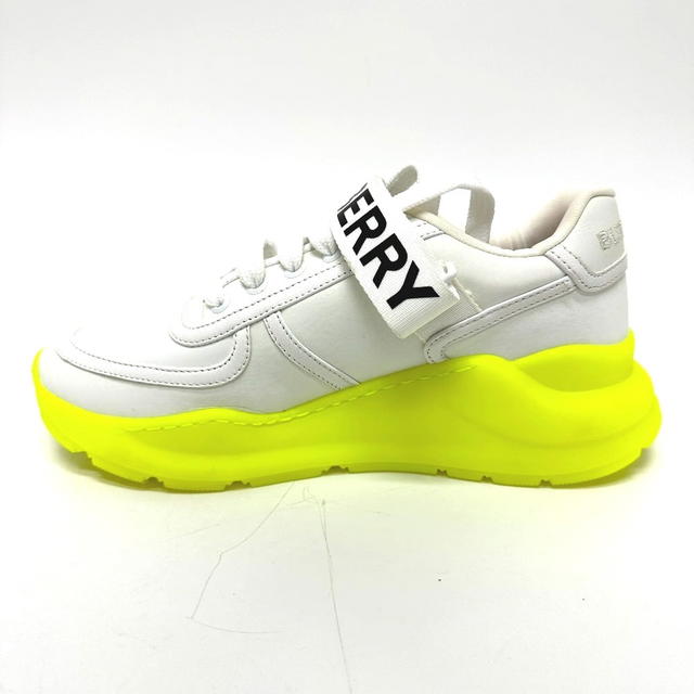Burberry BURBERRY logo shoes sneakers Leather White/yellow - view 5
