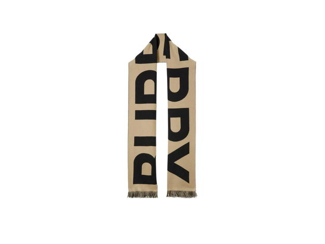 Burberry Burberry Logo Wool Jacquard Scarf Archive Beige - view 1