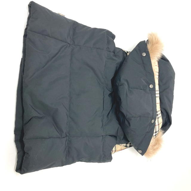 Burberry BURBERRY London Hood fur Down vest Nylon Black/SilverHardware - view 4