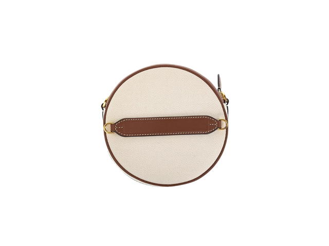 Burberry Burberry Mini Louise Logo Print Crossbody Bag In Cotton And Leather Beige - view 2
