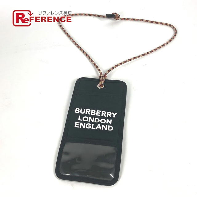 Burberry BURBERRY Neck with Strap logo Card Case Pass Case Pouch Nylon Black - view 1