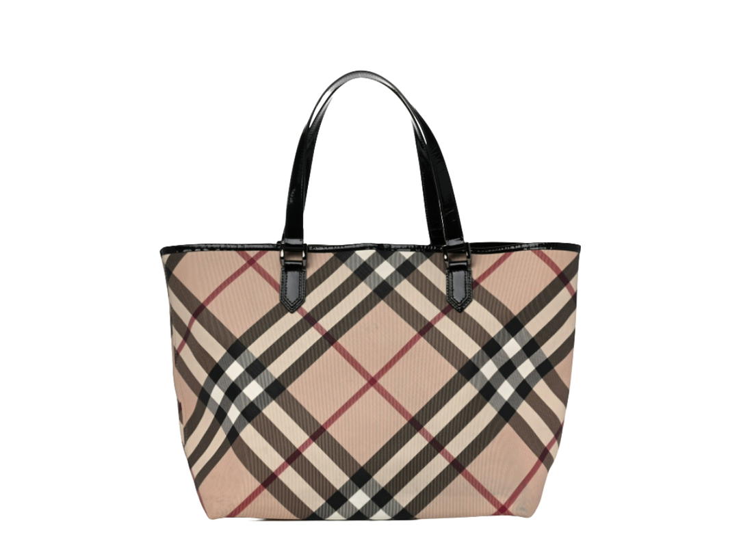 Burberry Burberry Nova Check Large Nickie Tote Black