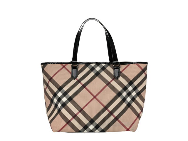 Burberry Burberry Nova Check Large Nickie Tote Black - view 1