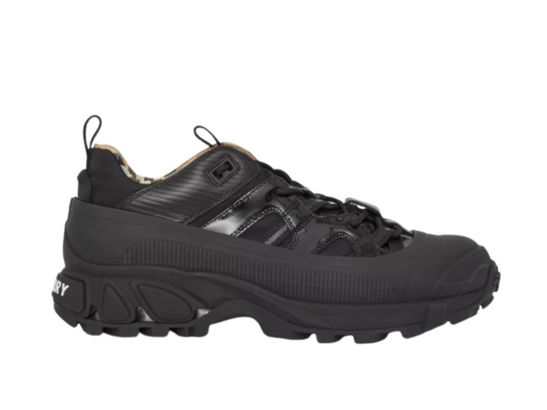 Burberry Burberry Nylon and Patent Leather Arthur Sneakers Black (W)