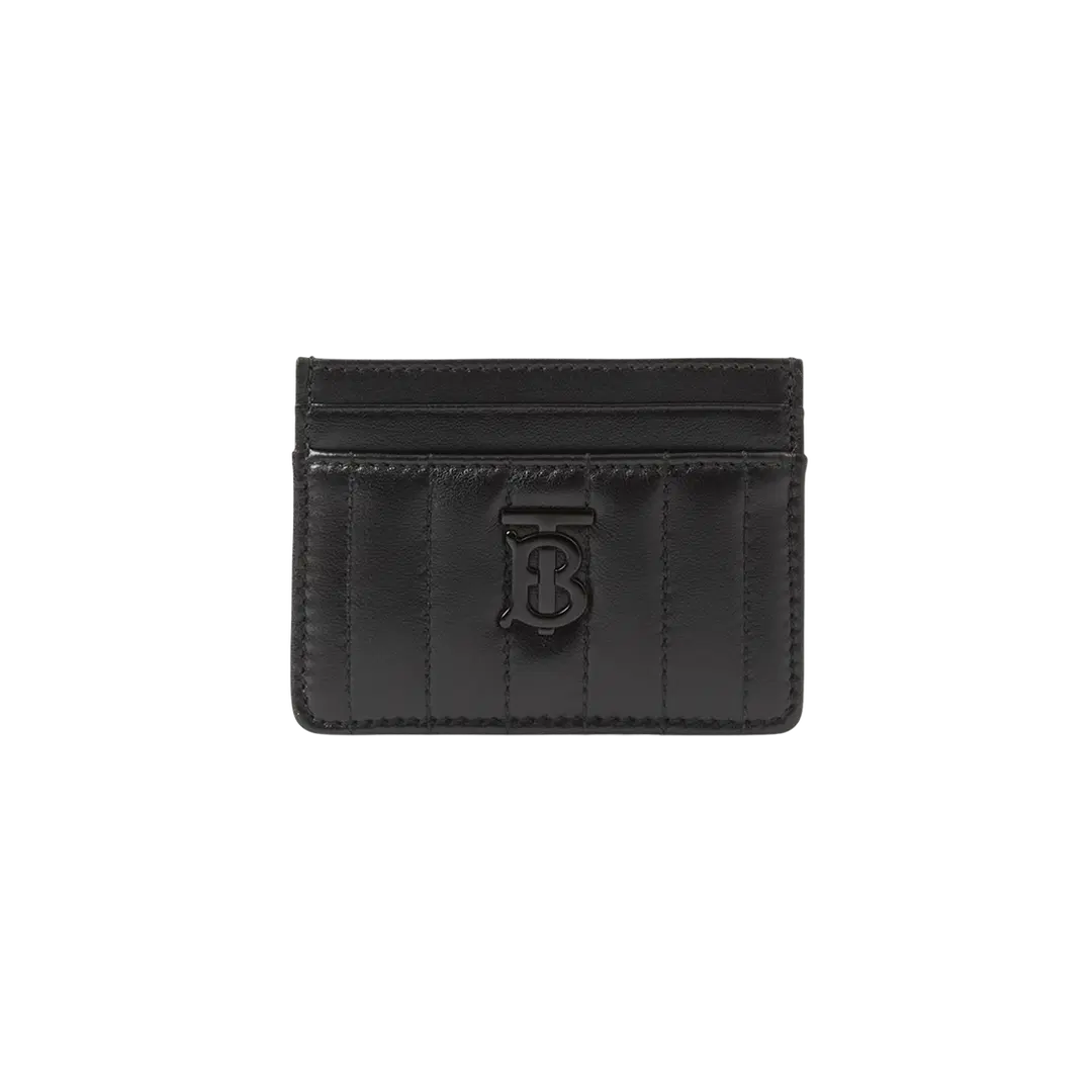 Burberry Burberry Quilted Leather Lola Card Case Black Black