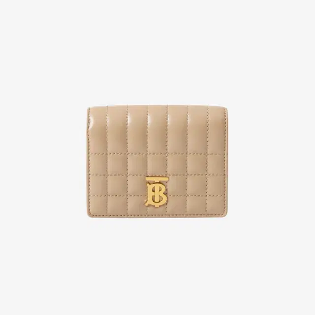 Burberry Burberry Quilted Leather Small Lola Folding Wallet Oat Beige - view 2