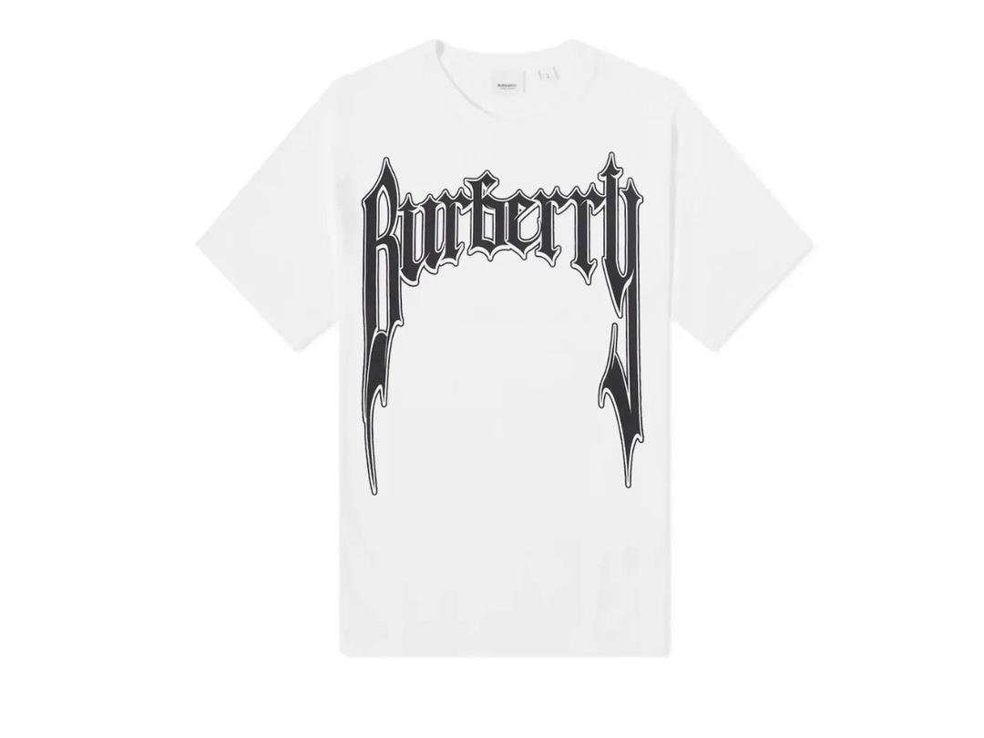 Burberry Burberry Sici Large Artwork Logo T-Shirt White