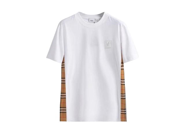 Burberry Burberry Side Check Panel Tee White - view 1