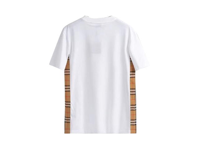 Burberry Burberry Side Check Panel Tee White - view 2