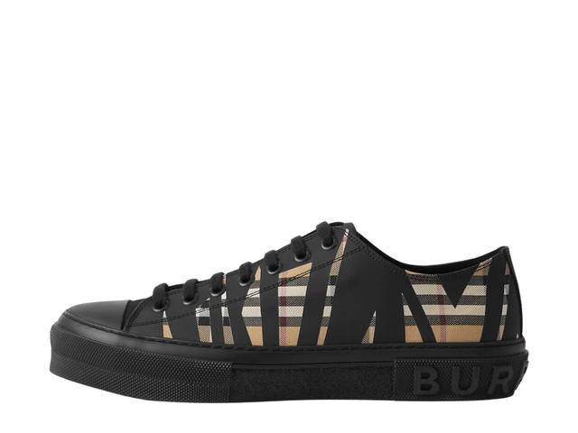 Burberry Burberry Sliced Check Cotton Sneakers Archive Beige - view 2