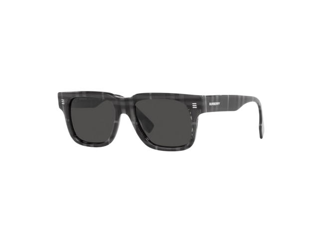 Burberry Burberry Square Sunglasses In Charcoal Grey Acetate With Dark Grey Lens - view 2