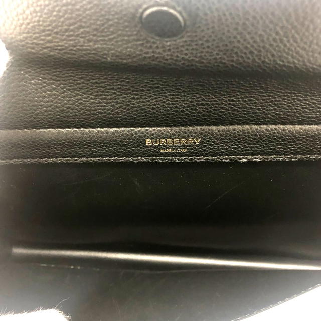 Burberry BURBERRY Square type small title bag Hand Bag Leather Black/GoldHardware - view 4