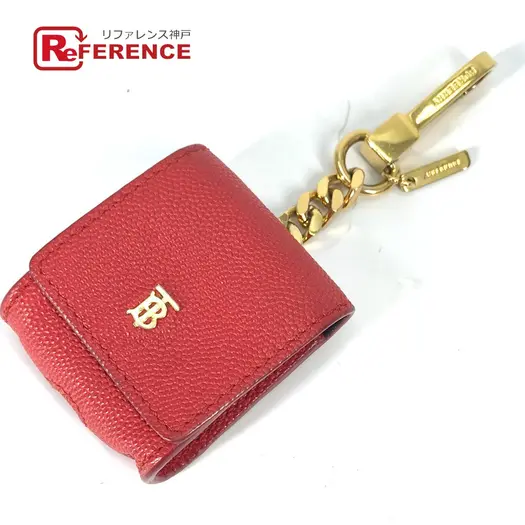 Buy BURBERRY TB logo airpods case Earphone case Leather Red at Sasom – Authentic and Ready to Ship
