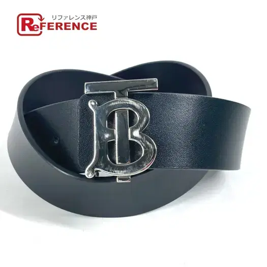 Buy BURBERRY TB logo  belt Leather Black/SilverHardware at Sasom – Authentic and Ready to Ship