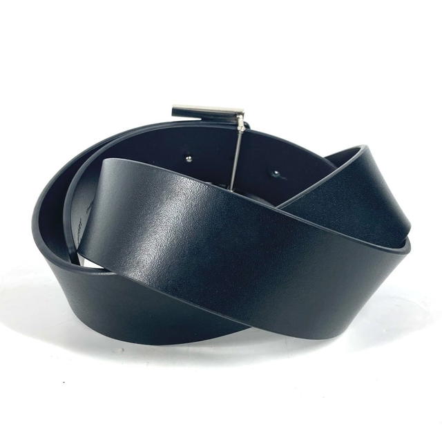 Burberry BURBERRY TB logo  belt Leather Black/SilverHardware - view 3
