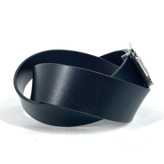 Burberry BURBERRY TB logo  belt Leather Black/SilverHardware - view 4