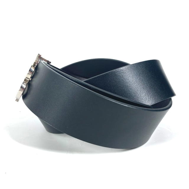 Burberry BURBERRY TB logo  belt Leather Black/SilverHardware - view 5