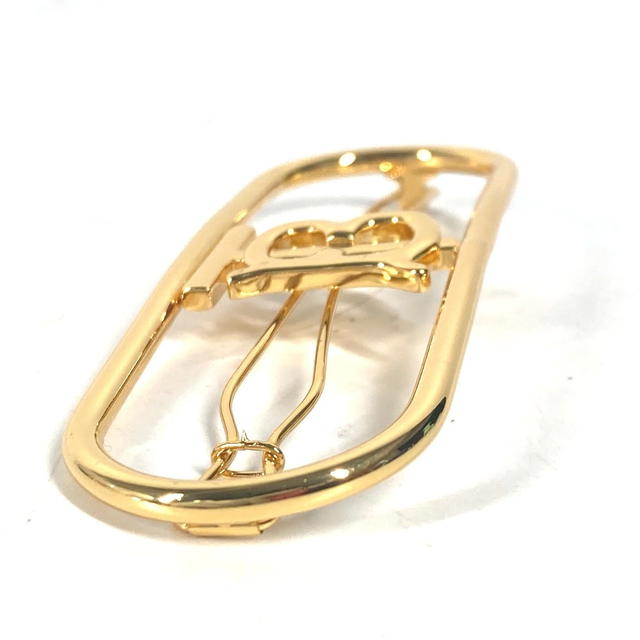 Burberry BURBERRY TB logo hair accessories hair pin Barrette Metal Gold Unused - view 4