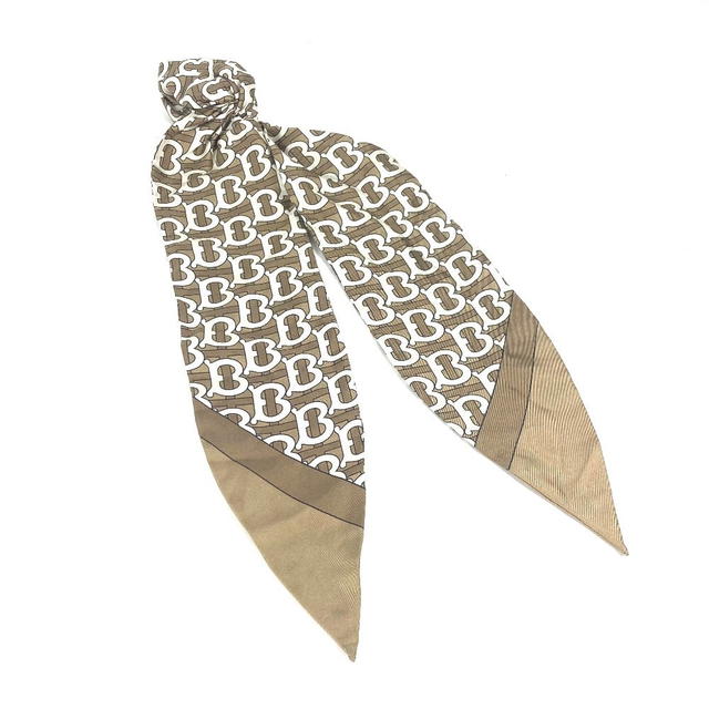 Burberry BURBERRY TB logo hair accessories hair rubber Shush silk Beige/White - view 2