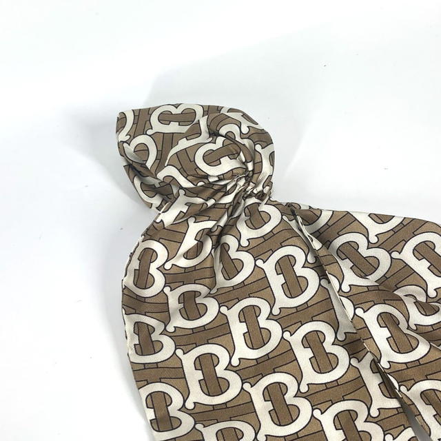 Burberry BURBERRY TB logo hair accessories hair rubber Shush silk Beige/White - view 3