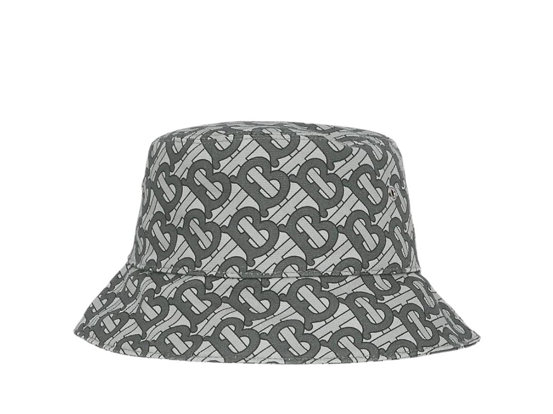 Burberry Burberry TB Monogram Bucket Hat Grey