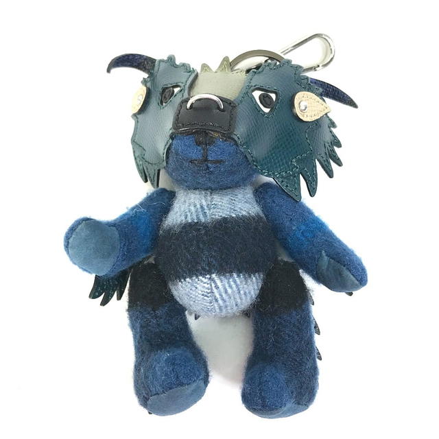 Burberry BURBERRY thomas bear teddy bear bear Bag Charm Key Holder cotton / Leather Navy - view 2
