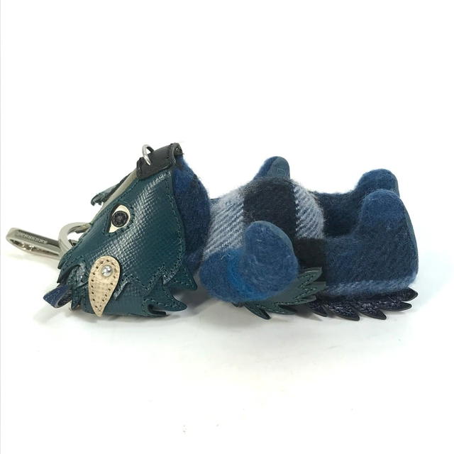 Burberry BURBERRY thomas bear teddy bear bear Bag Charm Key Holder cotton / Leather Navy - view 4