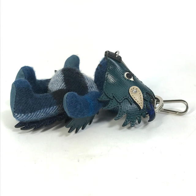Burberry BURBERRY thomas bear teddy bear bear Bag Charm Key Holder cotton / Leather Navy - view 5