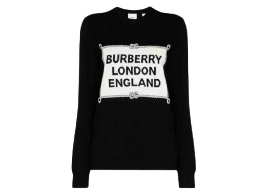 Burberry Burberry Trentley logo intarsia knit jumper