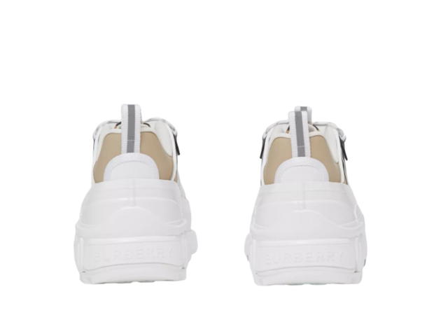 Burberry Burberry Vintage Check Cotton and Leather Arthur Sneakers Archive Beige White (W) - view 3