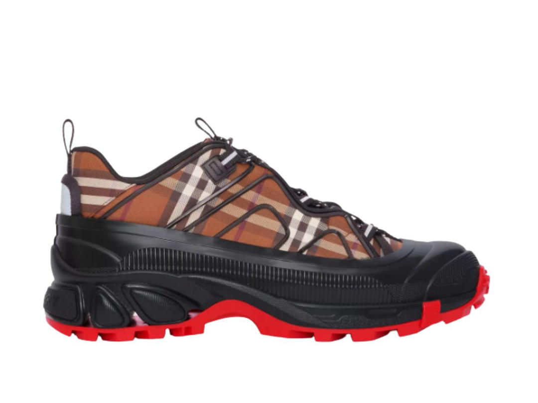 Burberry Burberry Vintage Check Cotton Arthur Sneakers Birch Brown