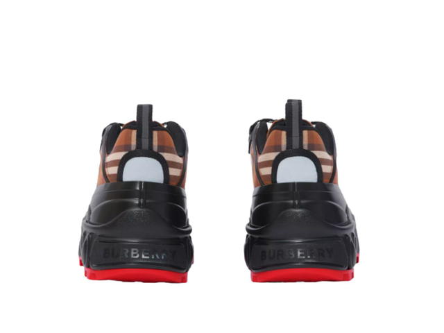 Burberry Burberry Vintage Check Cotton Arthur Sneakers Birch Brown - view 3