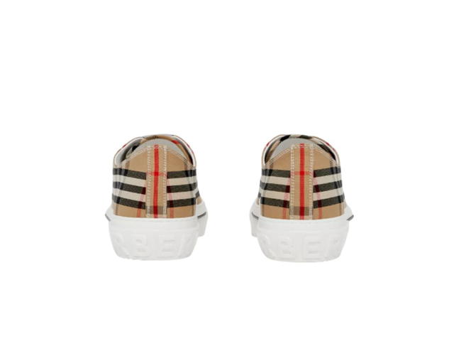 Burberry Burberry Vintage Check Cotton Sneakers Archive Beige White (W) - view 3
