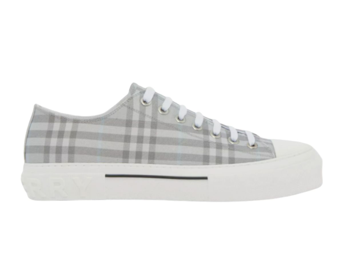 Burberry Burberry Vintage Check Cotton Sneakers Grey