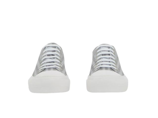 Burberry Burberry Vintage Check Cotton Sneakers Grey - view 2