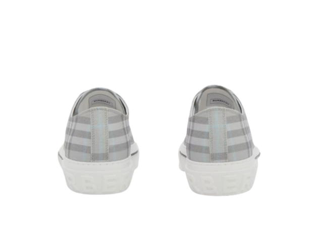 Burberry Burberry Vintage Check Cotton Sneakers Grey - view 3