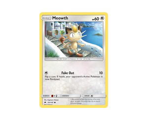 Buy Pokemon Meowth C [BUS 101/147] Sun & Moon "Burning Shadows" (EN) at Sasom – Authentic and Ready to Ship