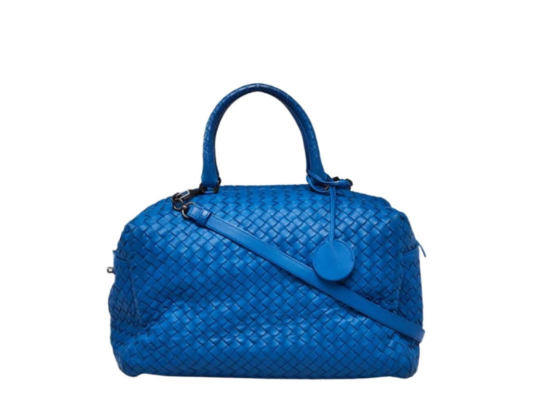 Bottega Veneta Bottega Veneta Intrecciato Top Handle Bag Blue
