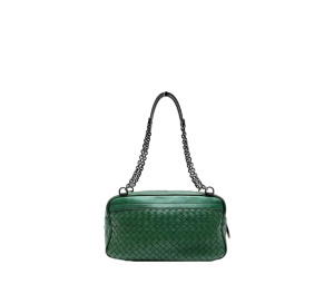 Buy Bottega Veneta Intrecciato Shoulder Bag Green at Sasom – Authentic and Ready to Ship