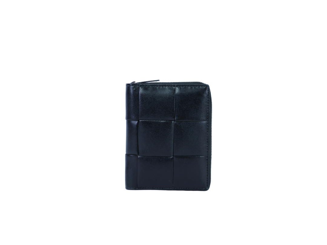 Bottega Veneta Bottega Veneta Bi-Fold Zip Wallet Black