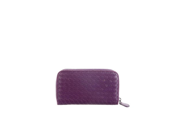 Bottega Veneta Bottega Veneta Continental Wallet In Gunmetal Hardware With Purple - view 2