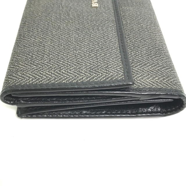 Bvlgari BVLGARI 33385 Double Snap logo Long Wallet PVC/Leather gray - view 4