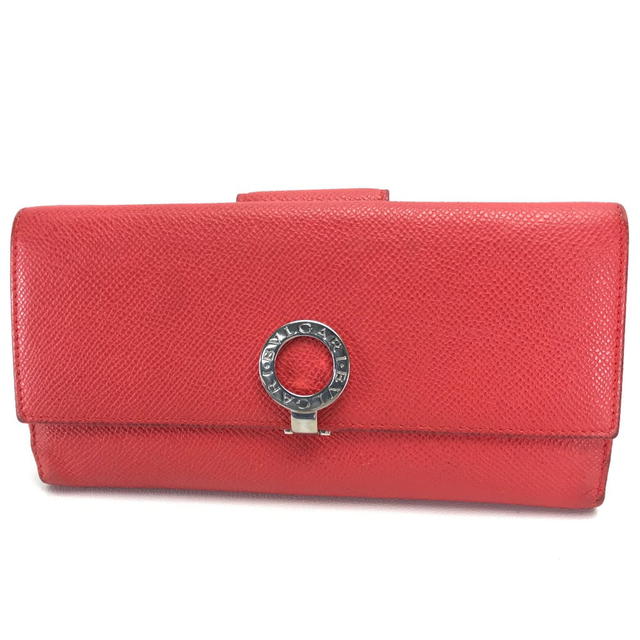 Bvlgari Bvlgari 33744 Bulgari Bulgari Bifold Long Wallet Leather Red - view 1