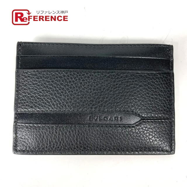 Bvlgari BVLGARI 36969 Logo Octo OCTO  Card Case Leather Black Unused - view 1