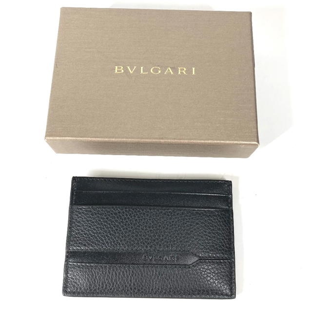 Bvlgari BVLGARI 36969 Logo Octo OCTO  Card Case Leather Black Unused - view 3