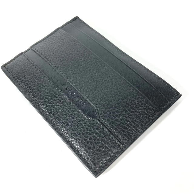 Bvlgari BVLGARI 36969 Logo Octo OCTO  Card Case Leather Black Unused - view 4