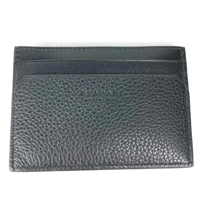 Bvlgari BVLGARI 36969 Logo Octo OCTO  Card Case Leather Black Unused - view 5