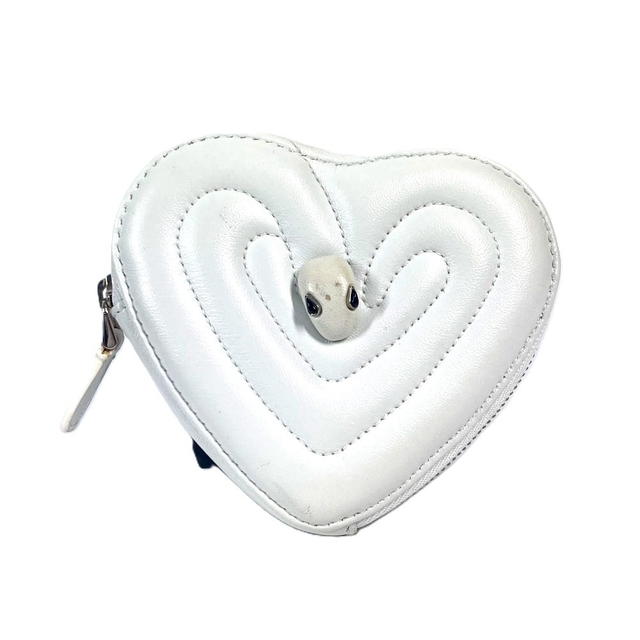 Bvlgari BVLGARI AMBUSH collaboration heart Coin Compartment Wallet coin purse White - view 2