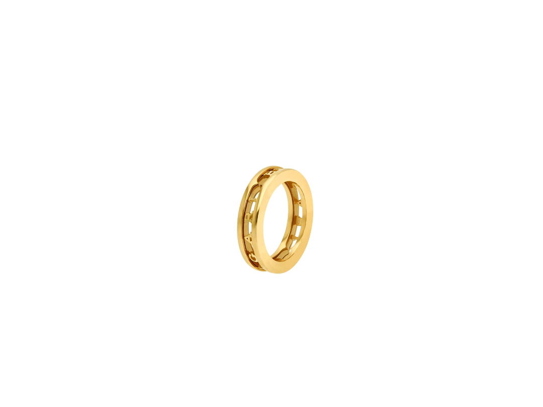 Bvlgari Bvlgari B.Zero1 Ring In 18 Kt Yellow Gold One-Band Ring With Openwork Logo Spiral