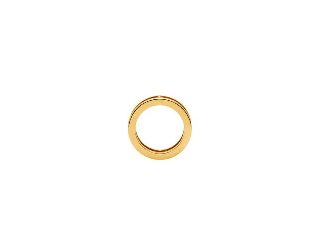 Bvlgari Bvlgari B.Zero1 Ring In 18 Kt Yellow Gold One-Band Ring With Openwork Logo Spiral - view 2